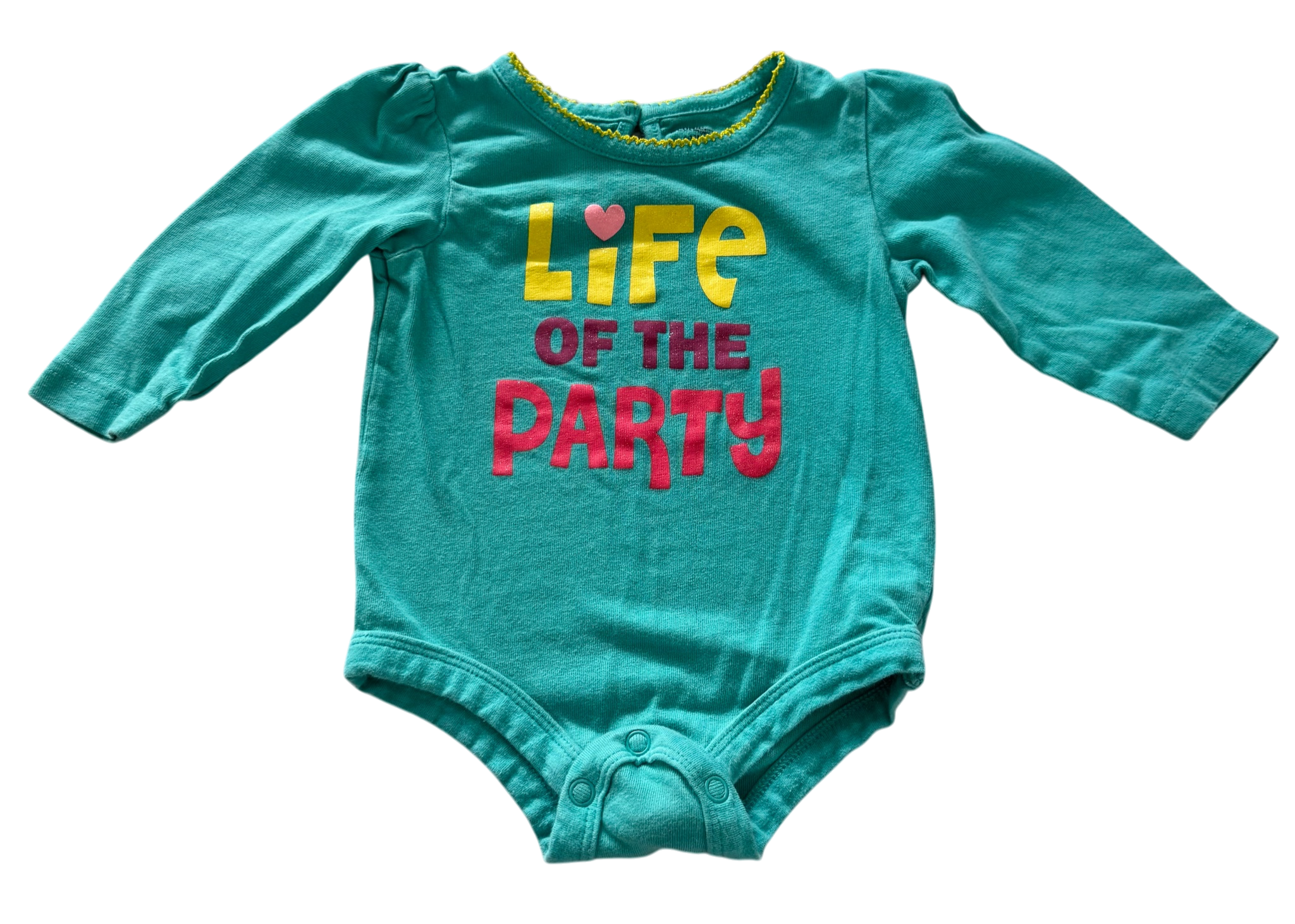 Girls 6-12 Month Long Sleeve Onesie