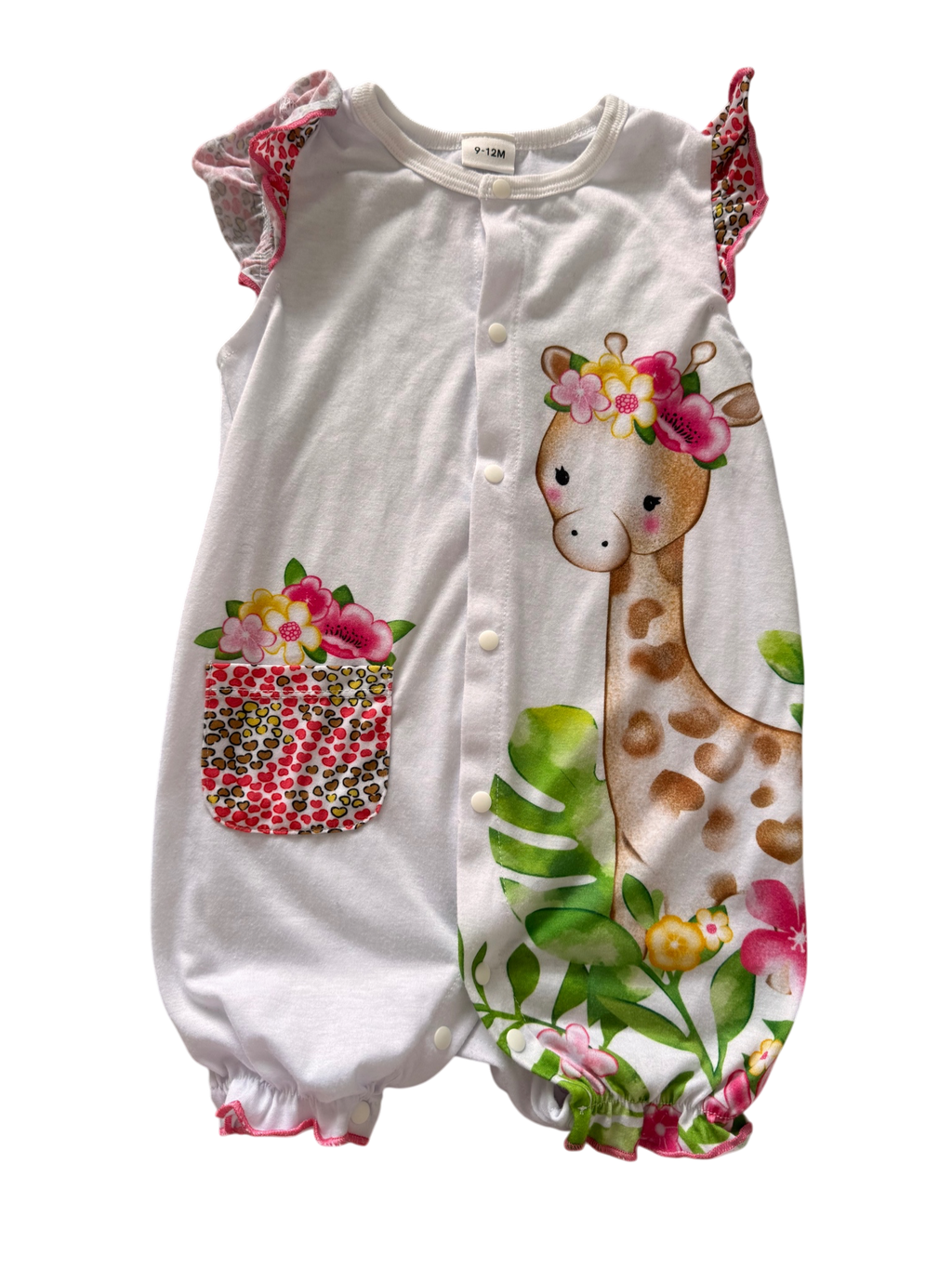 Girls 9-12 Month Short Sleeve Romper