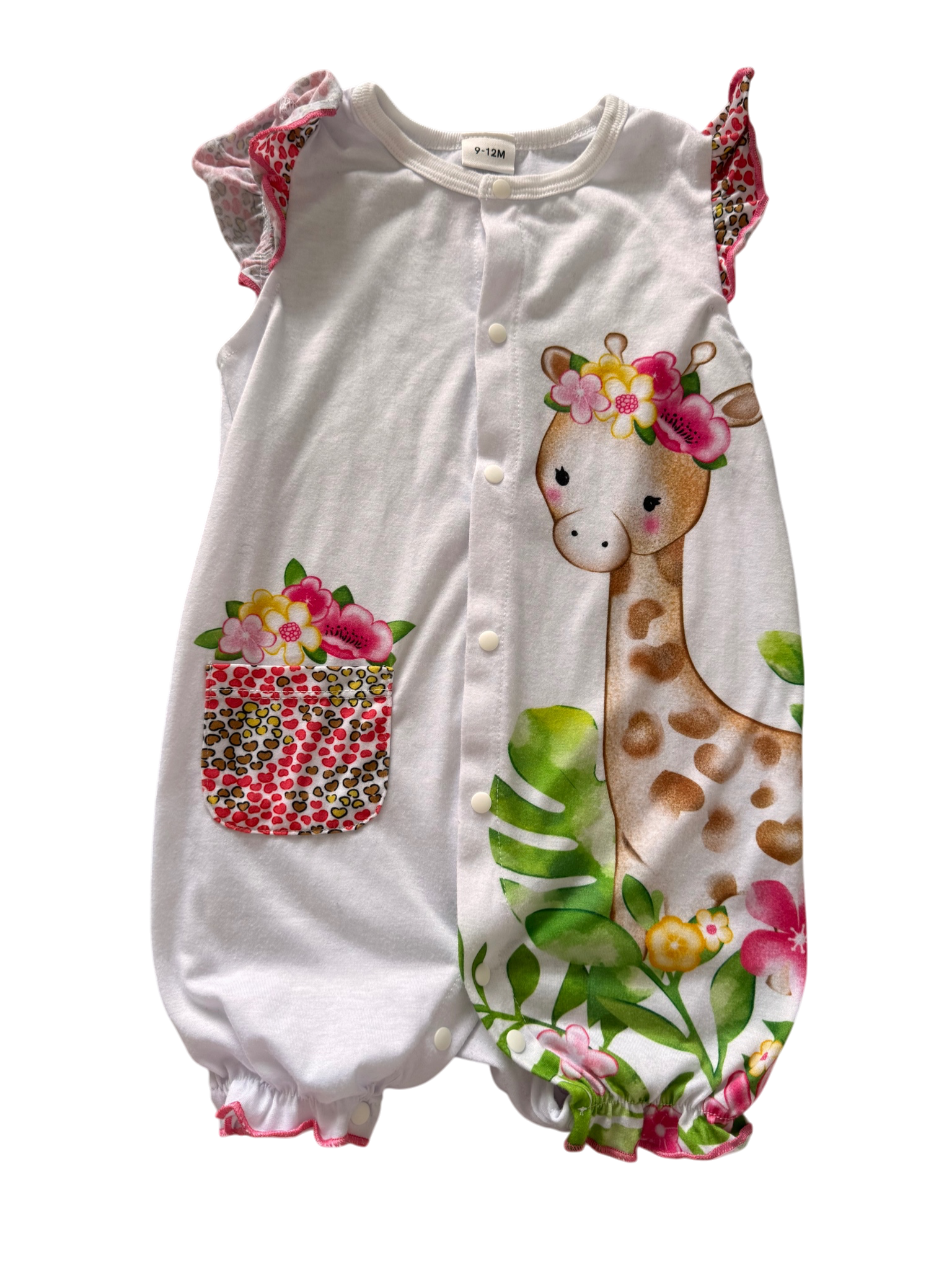 Girls 9-12 Month Short Sleeve Romper