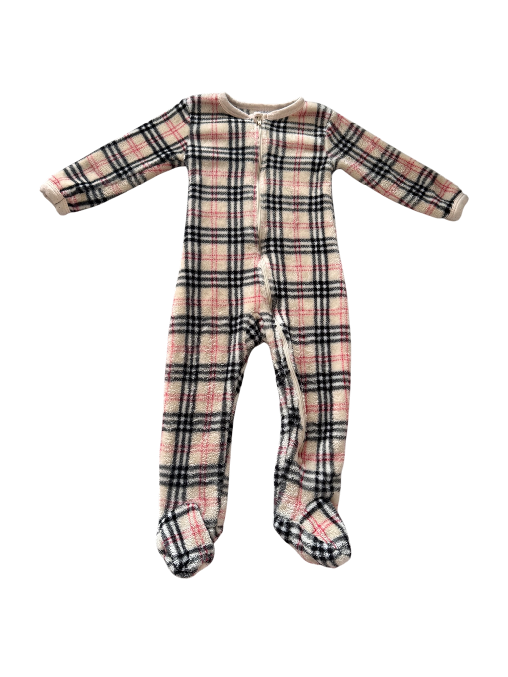 Girls 12 Month Footed Pajamas with Zipper
