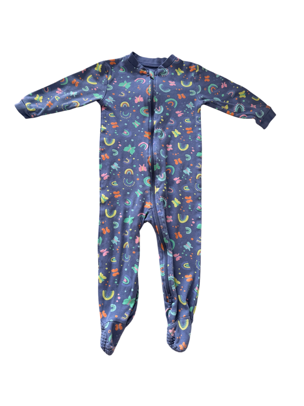 Girls 12-18 Month Footed Pajamas with Zipper