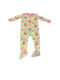 Girls 2T Footed Pajamas with Zipper