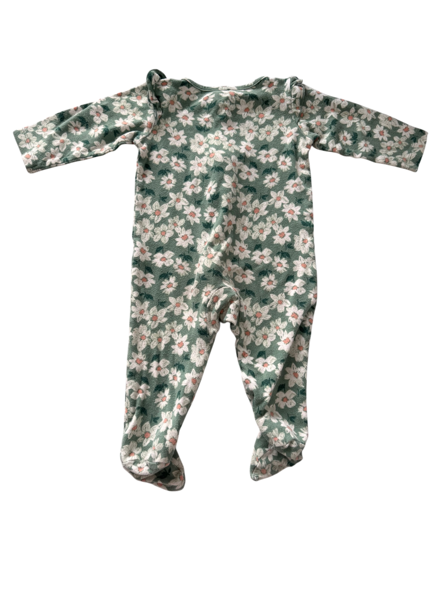 Girls 9 Month Footed Pajamas with Zipper