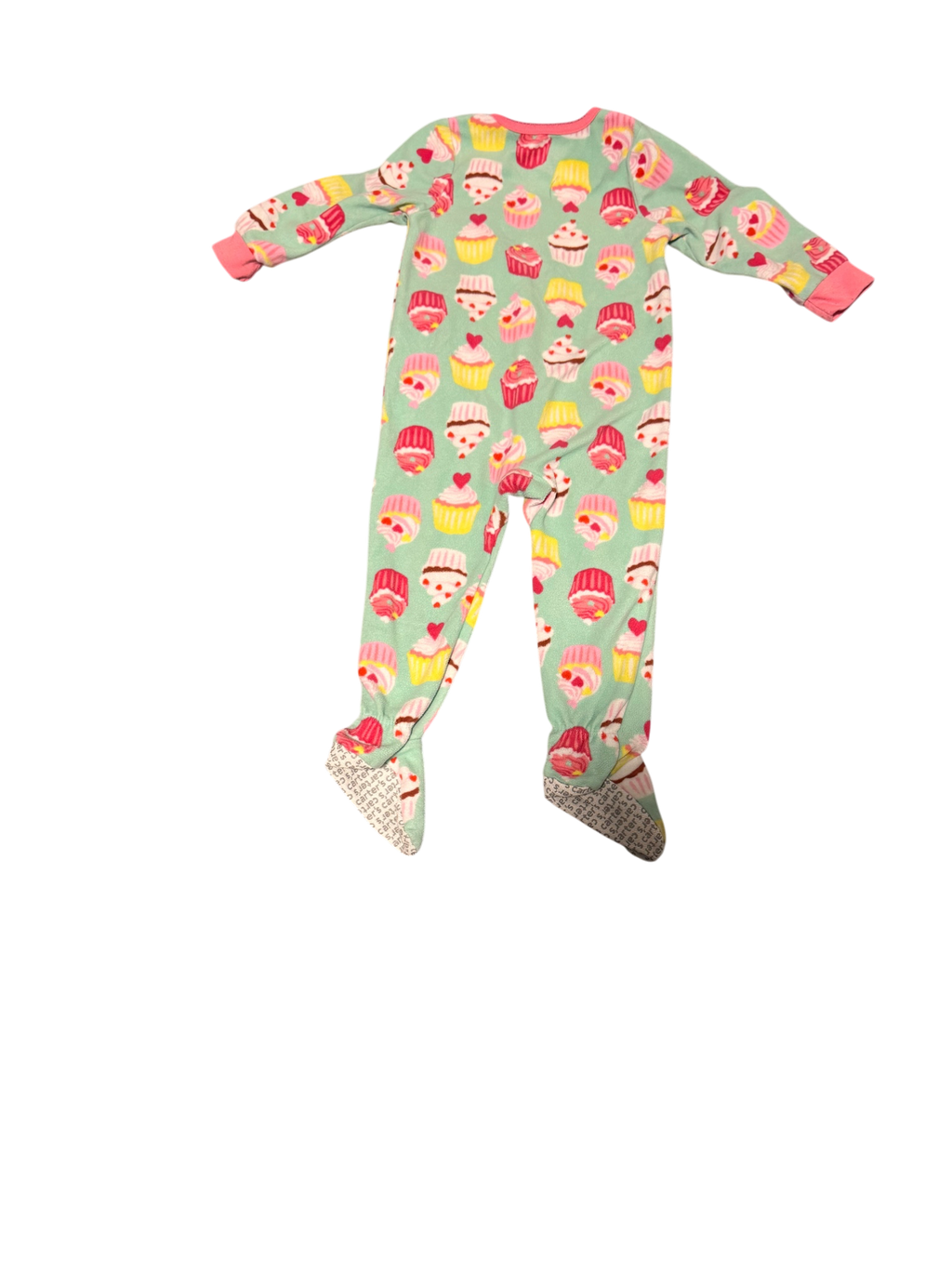 Girls 2T Footed Pajamas with Zipper