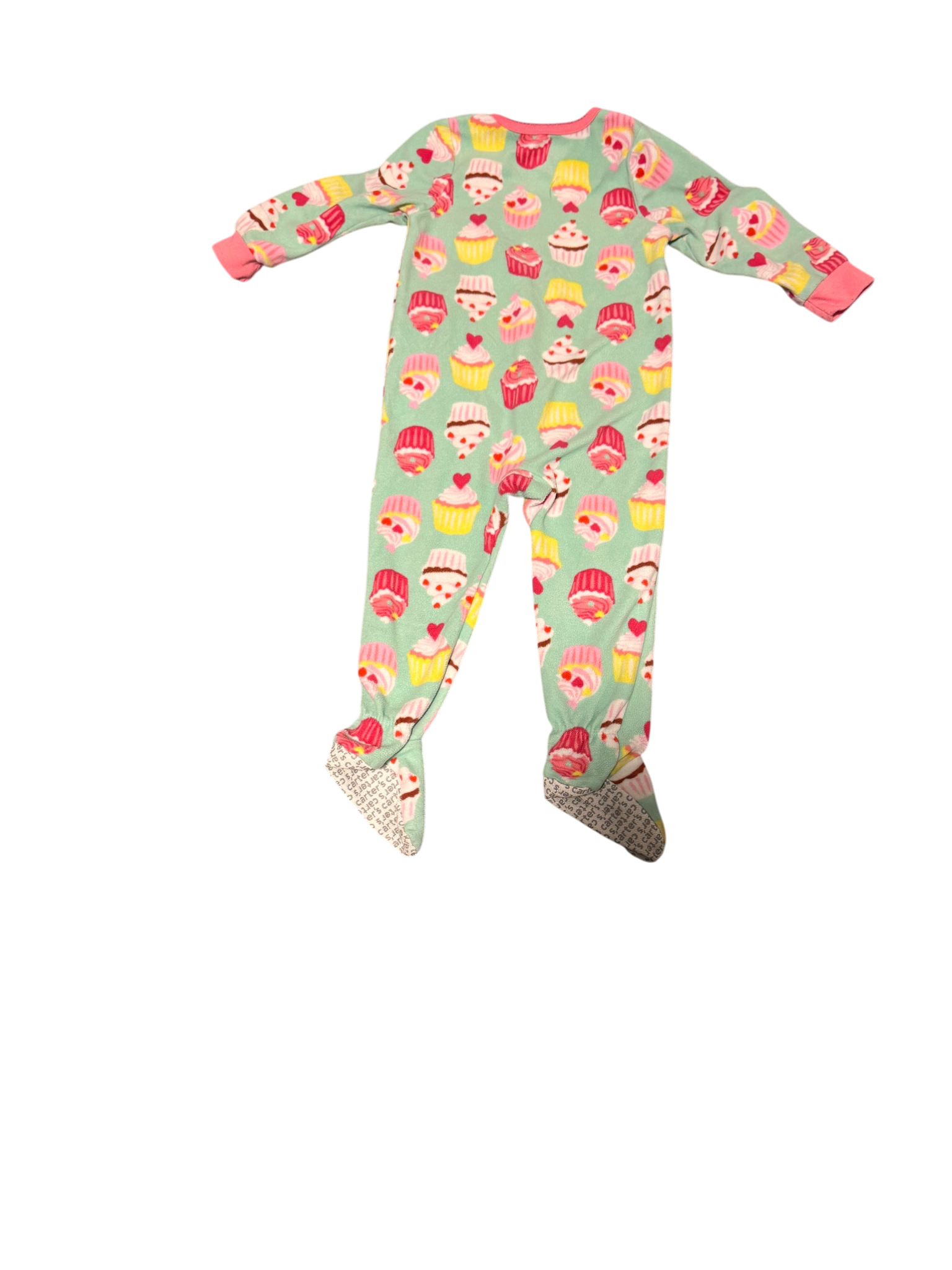 Girls 2T Footed Pajamas with Zipper