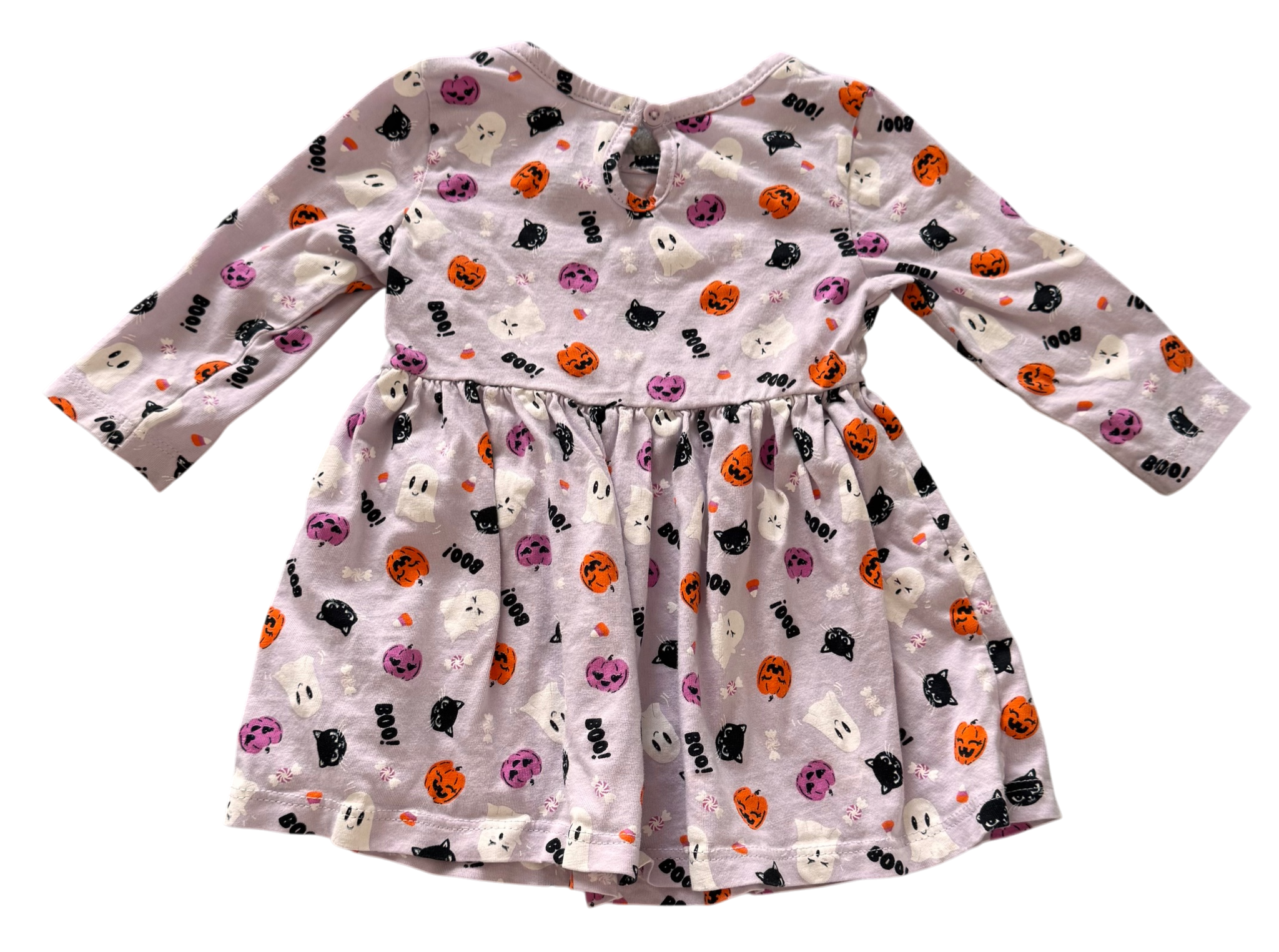 Girls 6-12 Month Long Sleeve Halloween Shirt