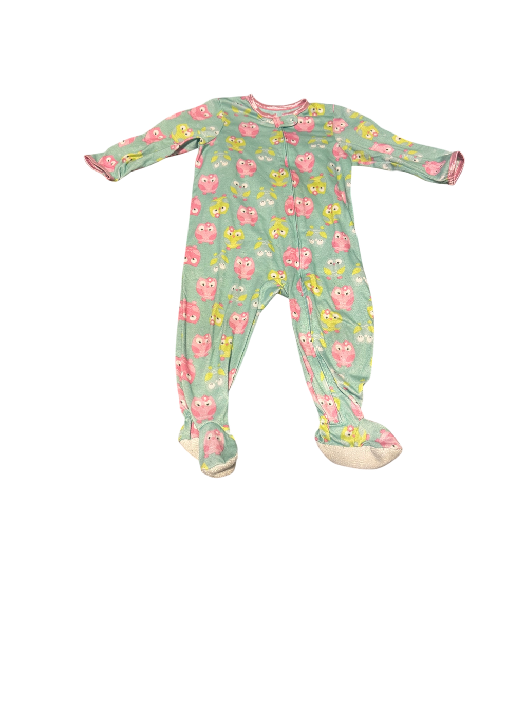 Girls 18 Month Footed Pajamas with Zipper