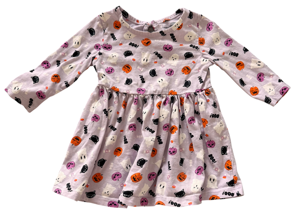 Girls 6-12 Month Long Sleeve Halloween Shirt