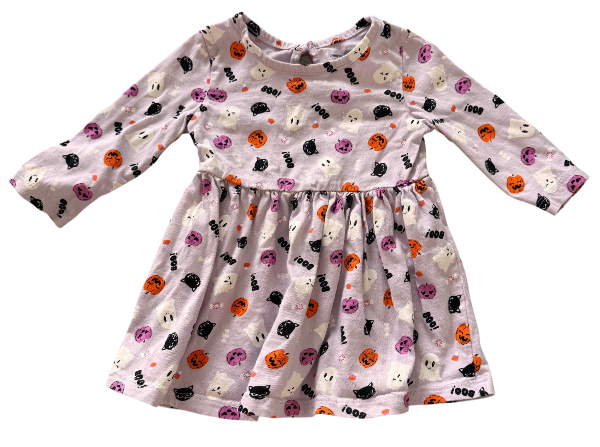 Girls 6-12 Month Long Sleeve Halloween Shirt