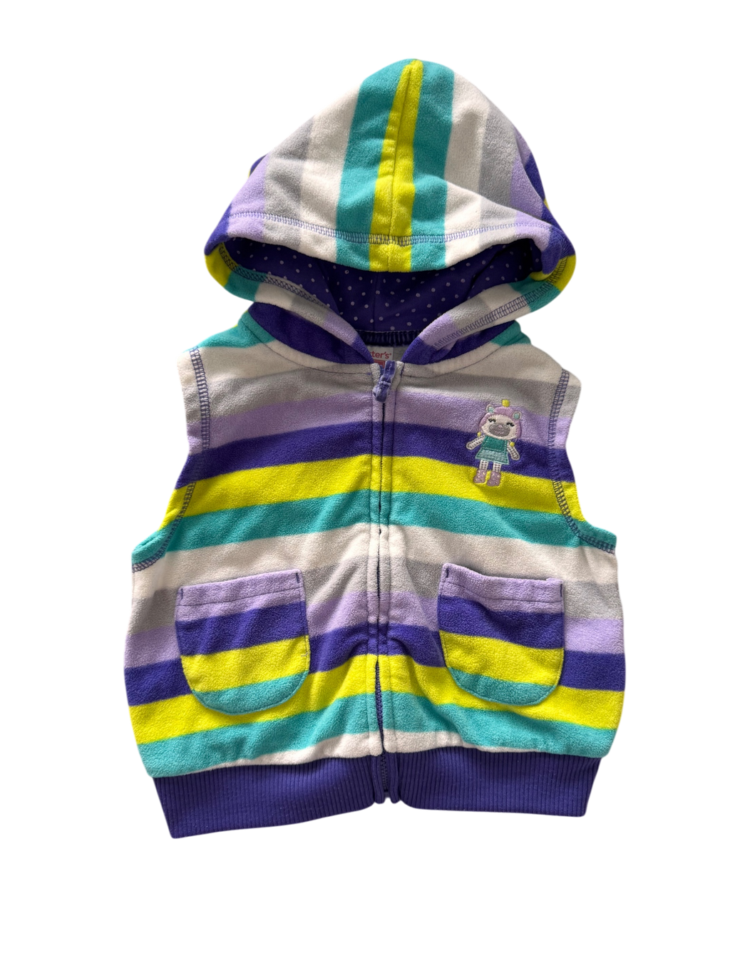 Girls 12 Month Vest with Hood